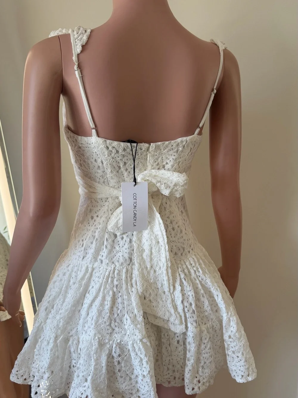 Lace Ruffle Mini Dress - Picture 6 of 7